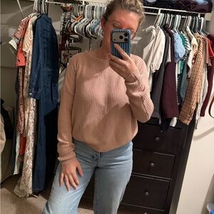 Brandy Melville Blush Crew Neck Sweater
